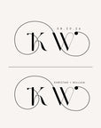 KHRISTINE Wedding Monogram Logo