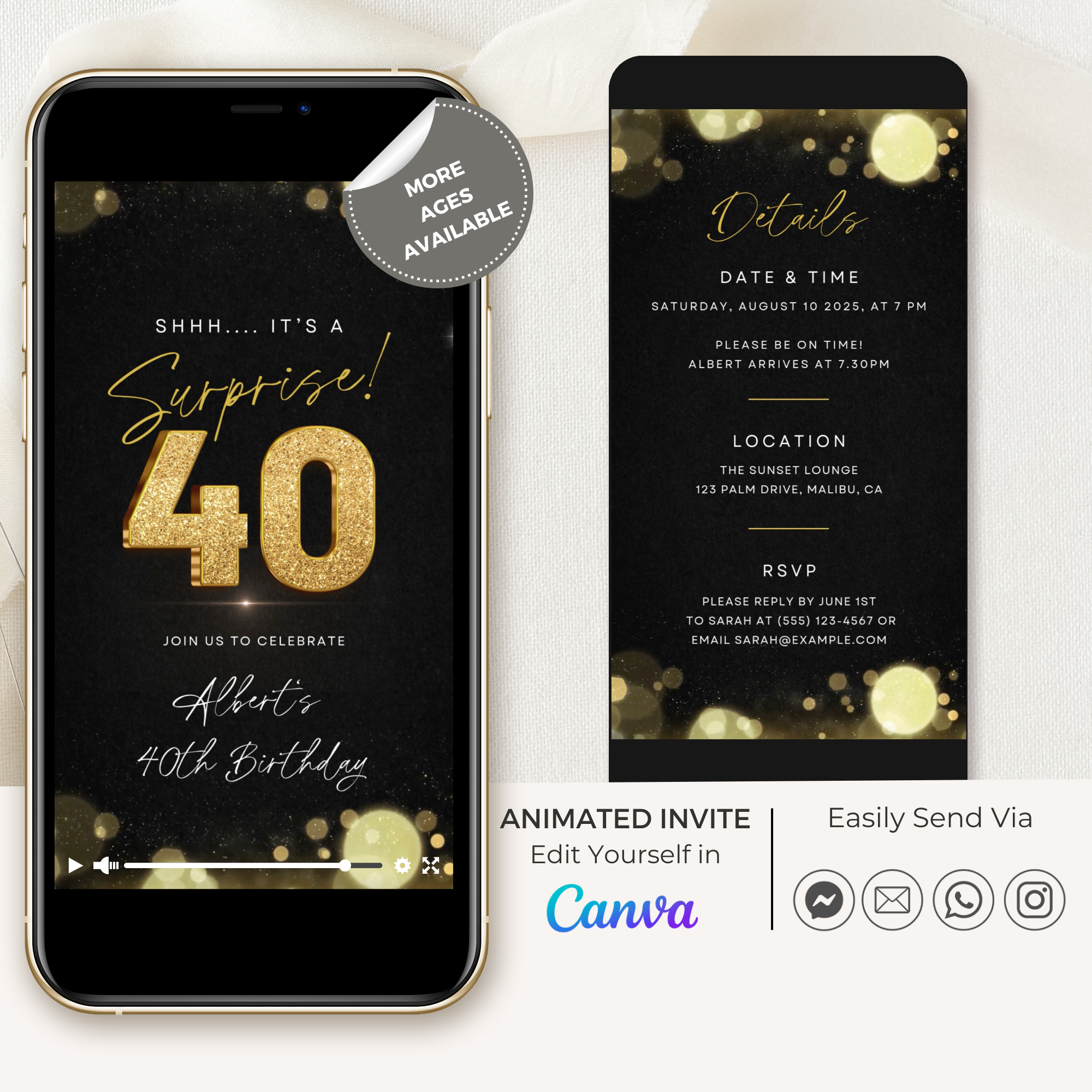 ZEST Birthday Invitation Video Template