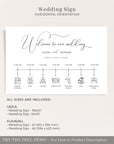 ELLA Wedding Timeline Sign Template