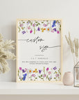 CHLOÉ Floral Small Wedding Sign Template