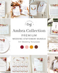 Ambra | Fall Wedding Stationery Bundle Templates DIY