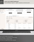 SOFIA Destination Wedding Website Canva Template with RSVP