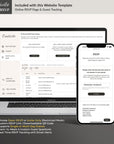 AMBRA Wedding Website Template for Canva with RSVP