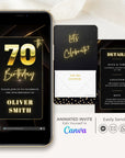 FLUX Elegant Animated Birthday Invitation Video
