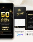 FLUX Elegant Animated Birthday Invitation Video
