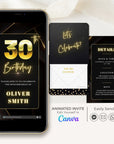 FLUX Elegant Animated Birthday Invitation Video