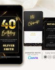 FLUX Elegant Animated Birthday Invitation Video