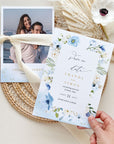 AZZURRA Dusty Blue Save the Date Template