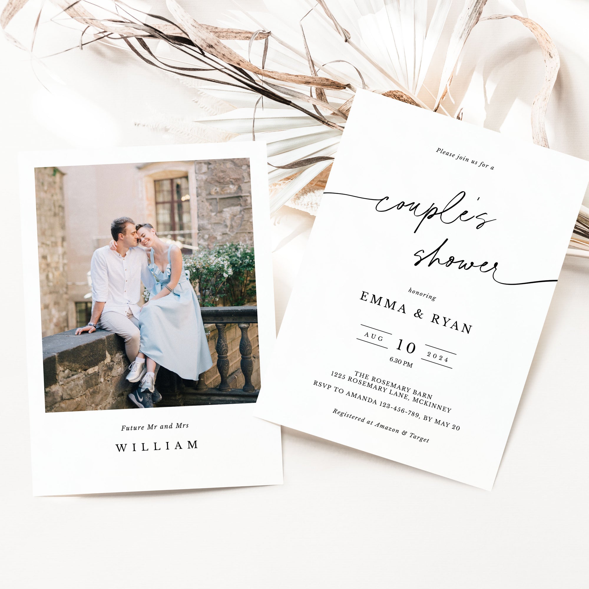 LAURA Printable Couples Shower Invitation