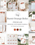 SCARLETT Boho Wedding Stationery Template Bundle