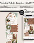 LAUREL Wedding Website Template for Canva with RSVP