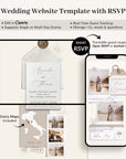 SOFIA Destination Wedding Website Canva Template with RSVP