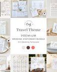 SOFIA Destination Wedding Invitation Bundle Template