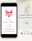 Lingerie Bridal Shower Digital Invitation