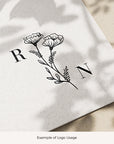 REGINA Initials Wedding Logo