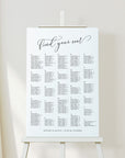 ELLA Printable Wedding Seating Chart Alphabetical