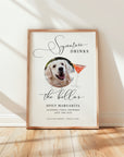 ELLA Printable Signature Drink Sign with Dog