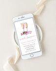 Flower Bridal Shower Digital Invitation