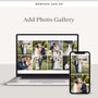 Add Photo Gallery (Up to 12 photos)