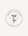 ABIGAIL Botanical Wedding Logo