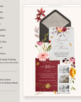 AMBRA Fall Online Digital Wedding Invitation