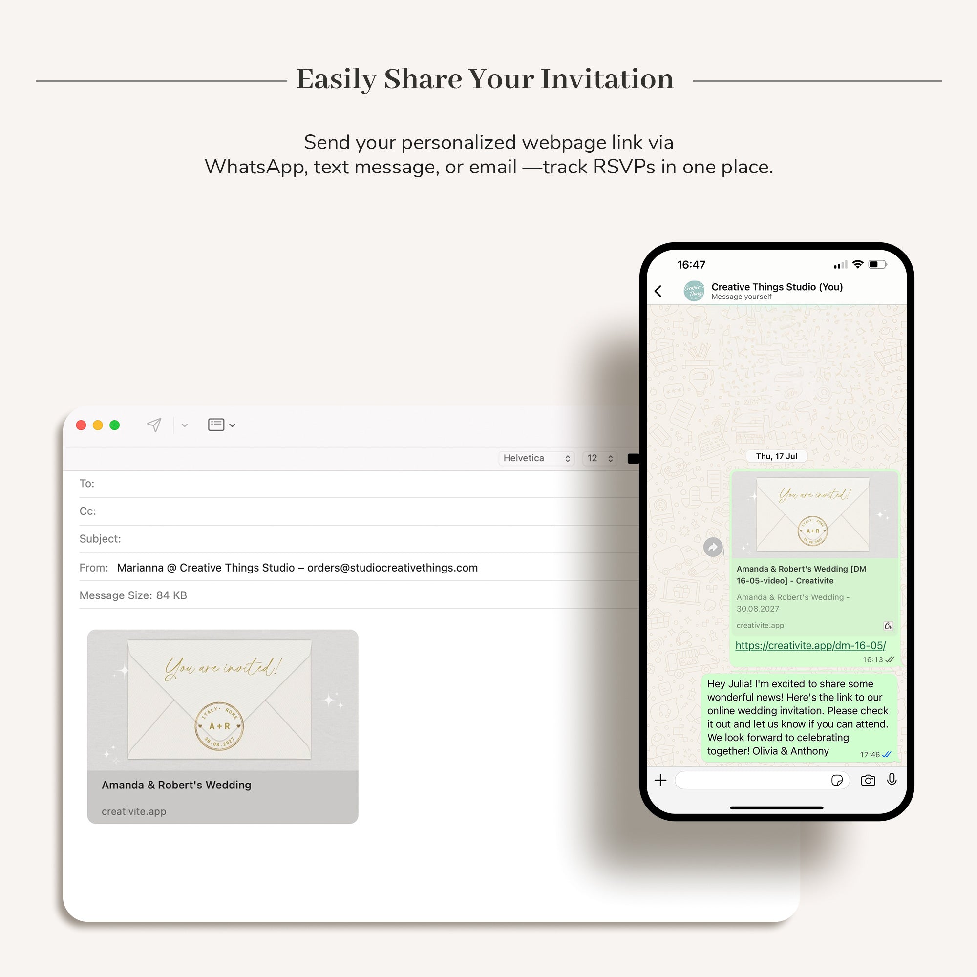 SOFIA Destination Wedding Website with Online RSVP & Animated Passport Invite