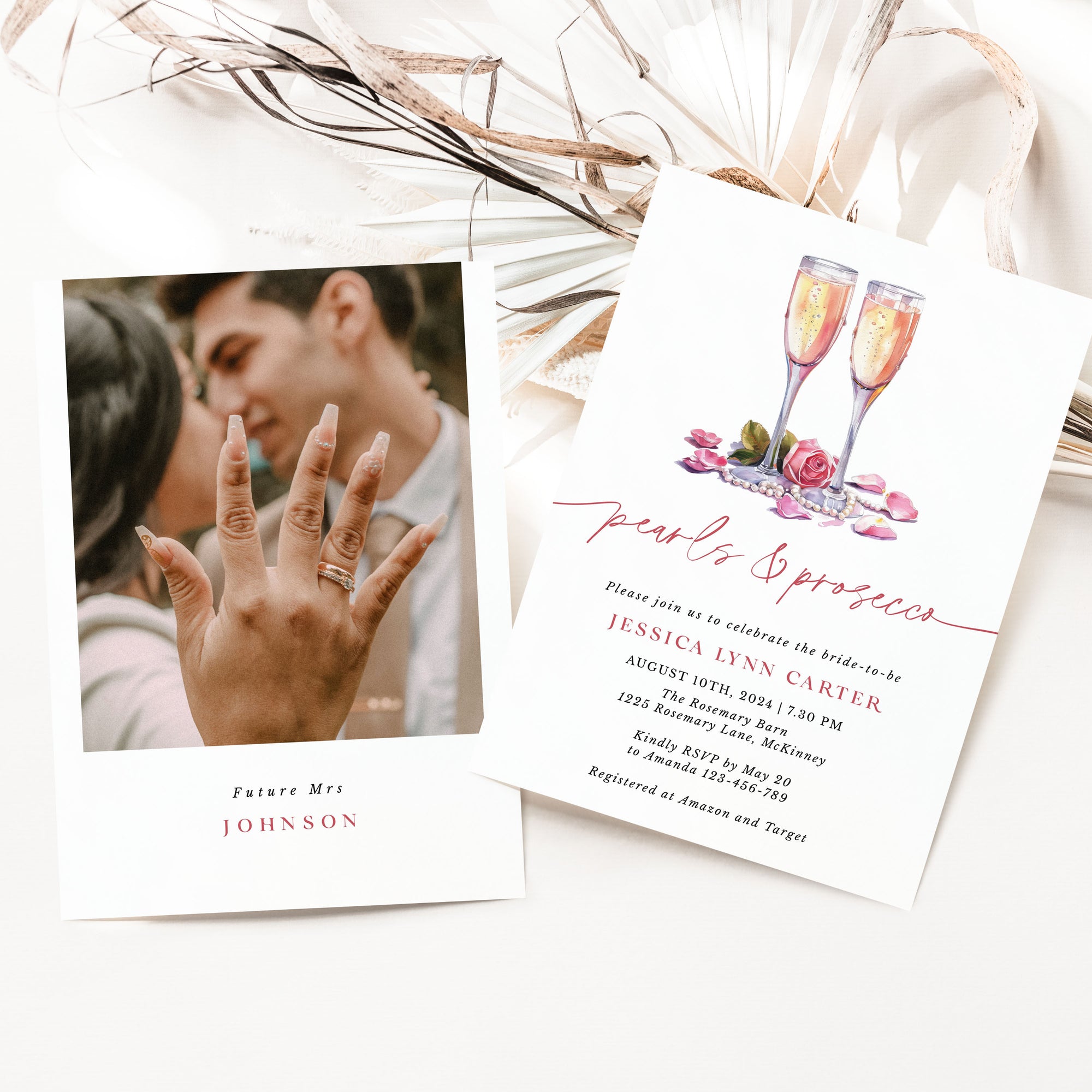 Flower Bridal Shower Invitation Printable