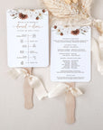 LAUREL Wedding Program Fan Template