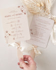 HAZEL Boho Wedding Program Fans Diy