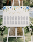 AZZURRA Printable Seating Chart Template