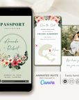 Tropical Passport Save the Date Video Template