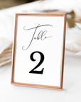 ELLA Printable Table Numbers for Wedding