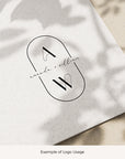 AMANDA Initials Wedding Logo