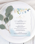 AZZURRA Wedding Menu Template