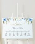 AZZURRA Wedding Timeline Sign Template