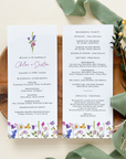 CHLOÉ Floral Wedding Program Template