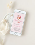 Petals and Prosecco Bridal Shower Invitation