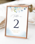 AZZURRA Printable Table Numbers for Wedding
