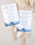 YLENIA Wedding Program Fans Diy