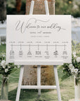 ELLA Wedding Timeline Sign Template