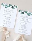 LUISA Wedding Ceremony Program Fans Template