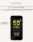 FLUX Elegant Animated Birthday Invitation Video