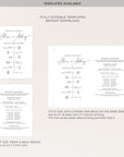 ELLA Wedding Ceremony Program Fans Template