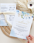 AZZURRA Wedding Welcome Note Template