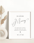 ELLA In Loving Memory Sign for Wedding Printable