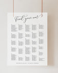 ELLA Printable Wedding Seating Chart Alphabetical