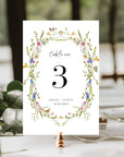 CHLOÉ Floral Wedding Table Numbers Printable