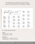 ELLA Printable Alphabetical Seating Chart for Wedding