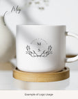 MELISSA Wedding Logo with Initials