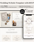 SOFIA Destination Wedding Website Template for Canva with RSVP